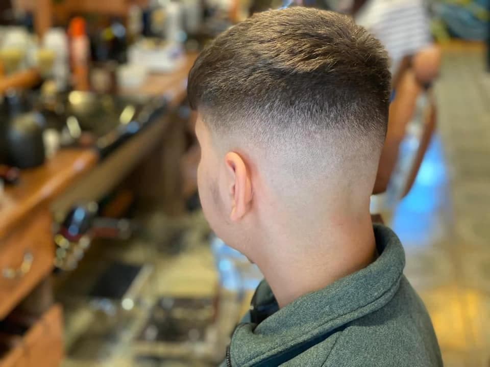 Sauberer Fade und Übergang im Nacken